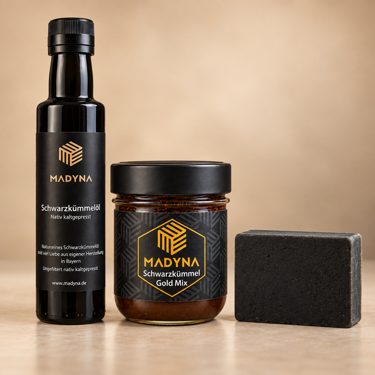 Gold Mix Schwarzkümmel Set – Natürliche Kombination