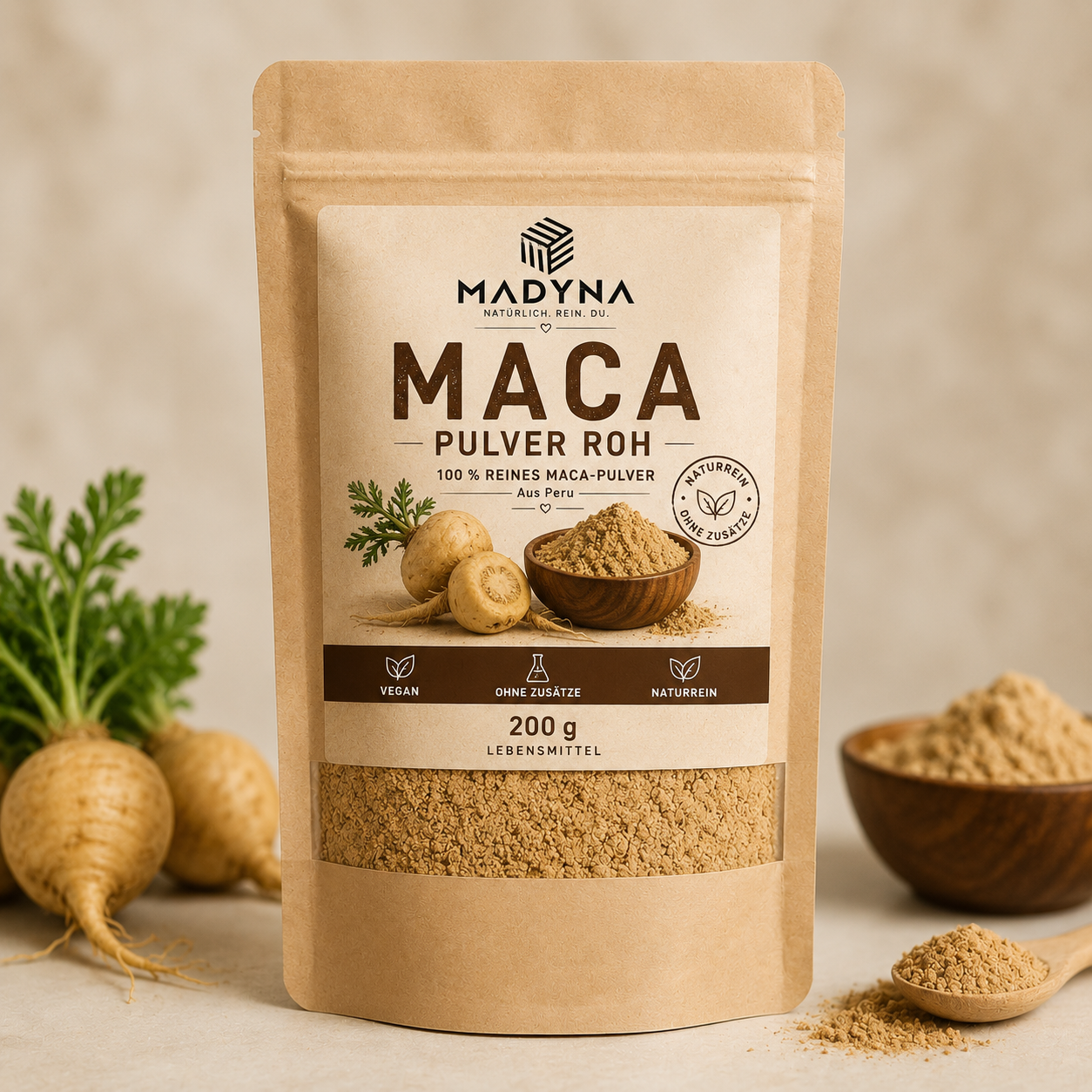 Maca Pulver Roh