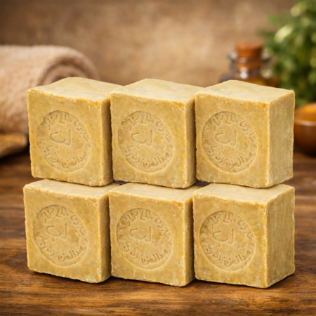 Aleppo Seife 6er Sparpaket🌿 Traditionelle Pflege aus Oliven- & Lorbeeröl