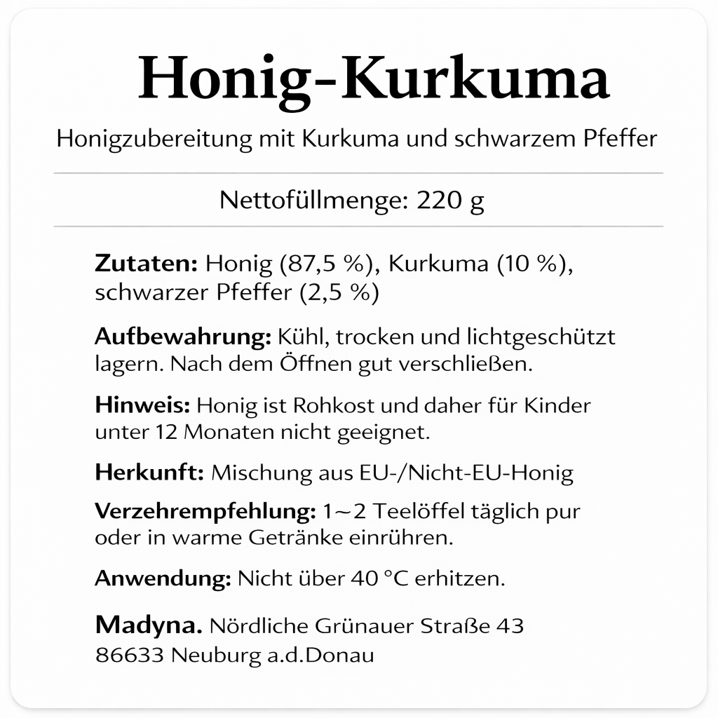 Honig-Kurkuma – Bild 2