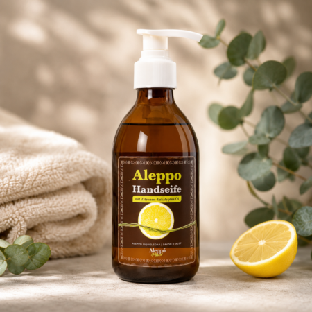 Aleppo Handseife mit Zitronen-Eukalyptus 🍋🌿250 ml